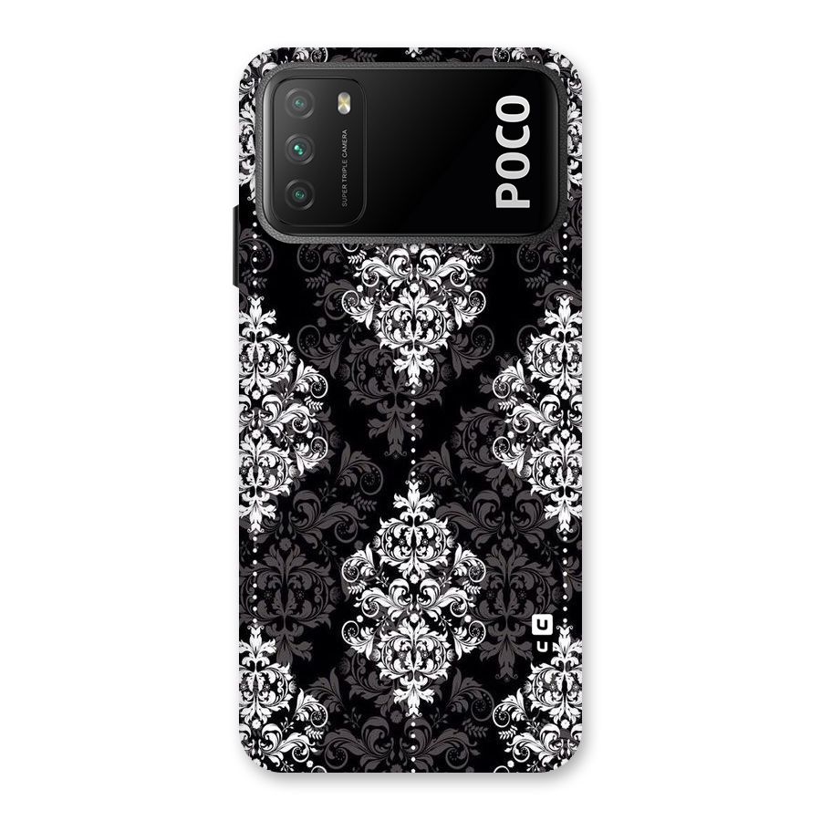Beautiful Grey Pattern Back Case for Poco M3
