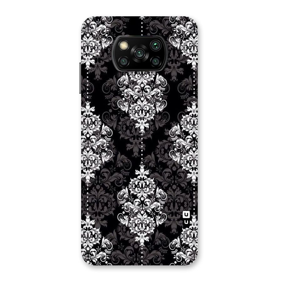 Beautiful Grey Pattern Back Case for Poco X3
