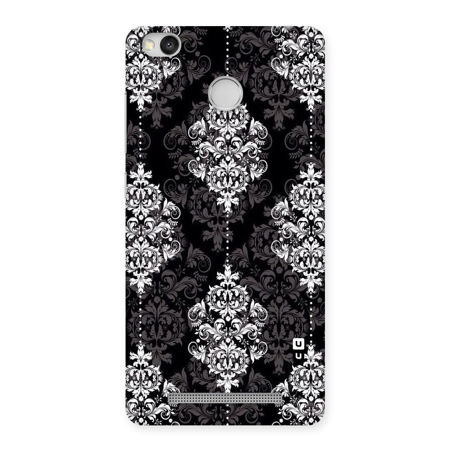 Beautiful Grey Pattern Back Case for Redmi 3S Prime