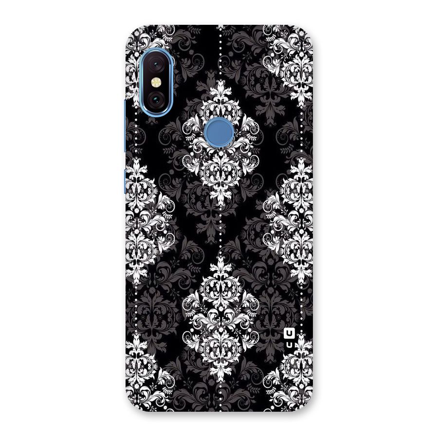Beautiful Grey Pattern Back Case for Redmi Note 6 Pro
