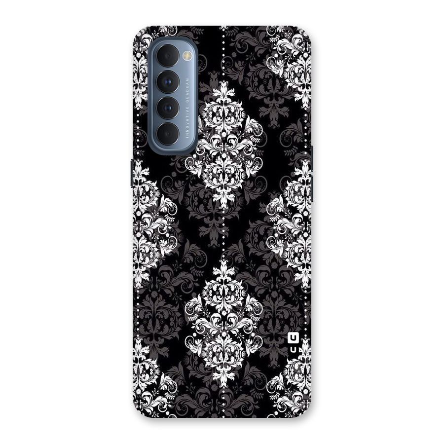Beautiful Grey Pattern Back Case for Reno4 Pro
