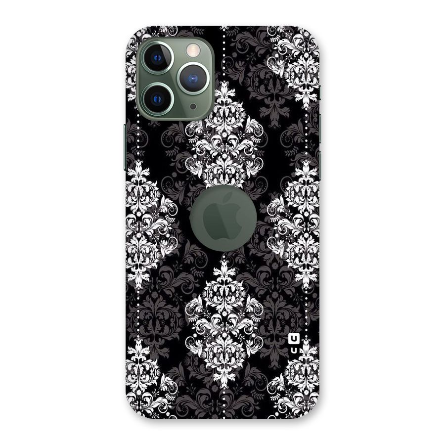 Beautiful Grey Pattern Back Case for iPhone 11 Pro Logo  Cut