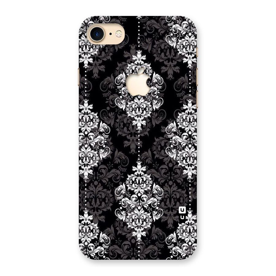 Beautiful Grey Pattern Back Case for iPhone 7 Apple Cut