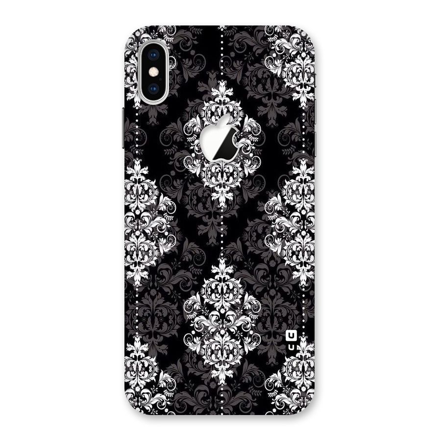 Beautiful Grey Pattern Back Case for iPhone XS Max Apple Cut
