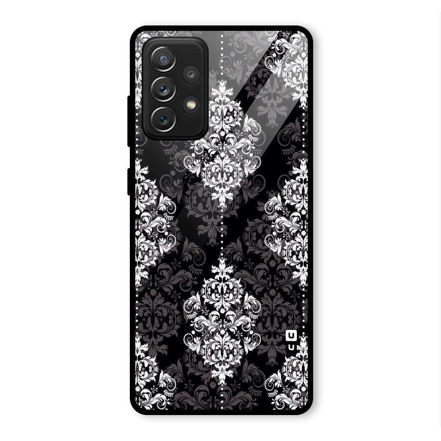 Beautiful Grey Pattern Glass Back Case for Galaxy A72