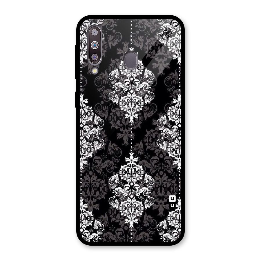 Beautiful Grey Pattern Glass Back Case for Galaxy M30
