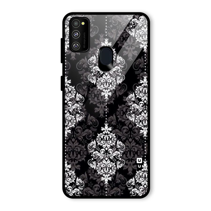 Beautiful Grey Pattern Glass Back Case for Galaxy M30s