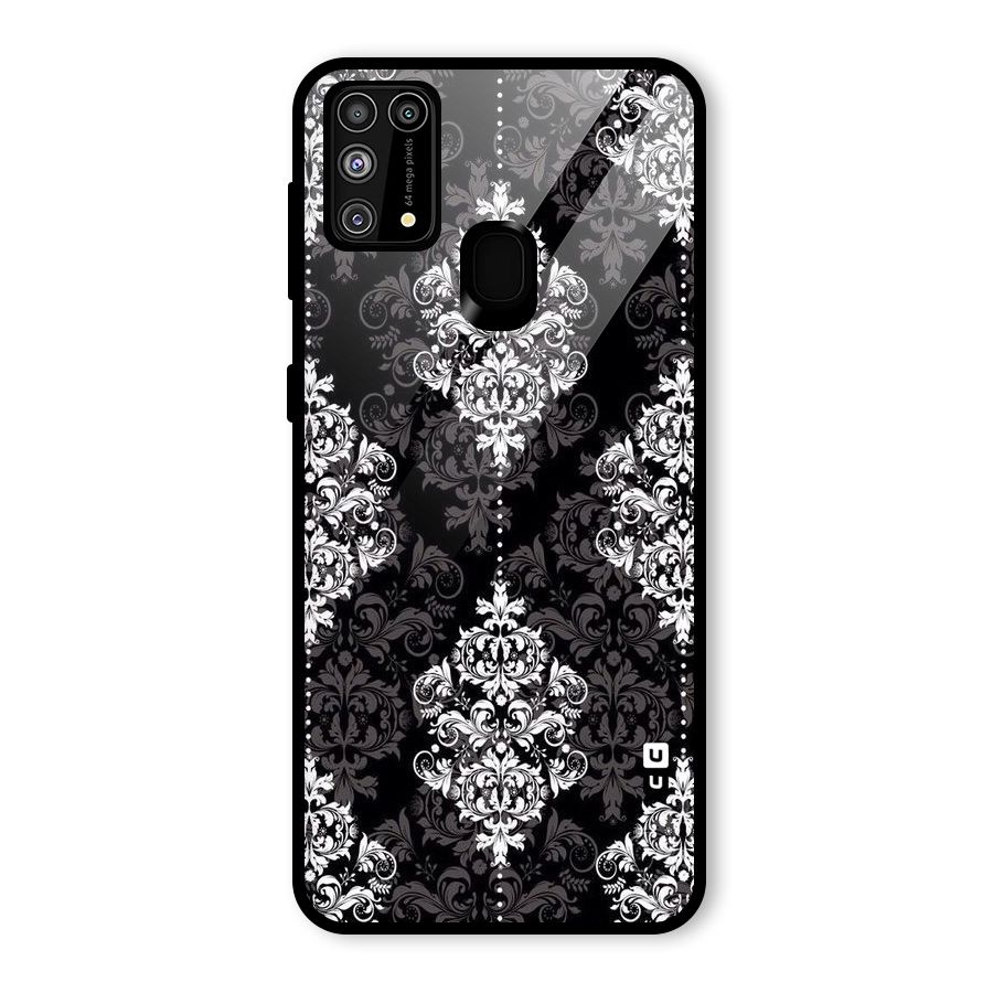 Beautiful Grey Pattern Glass Back Case for Galaxy M31