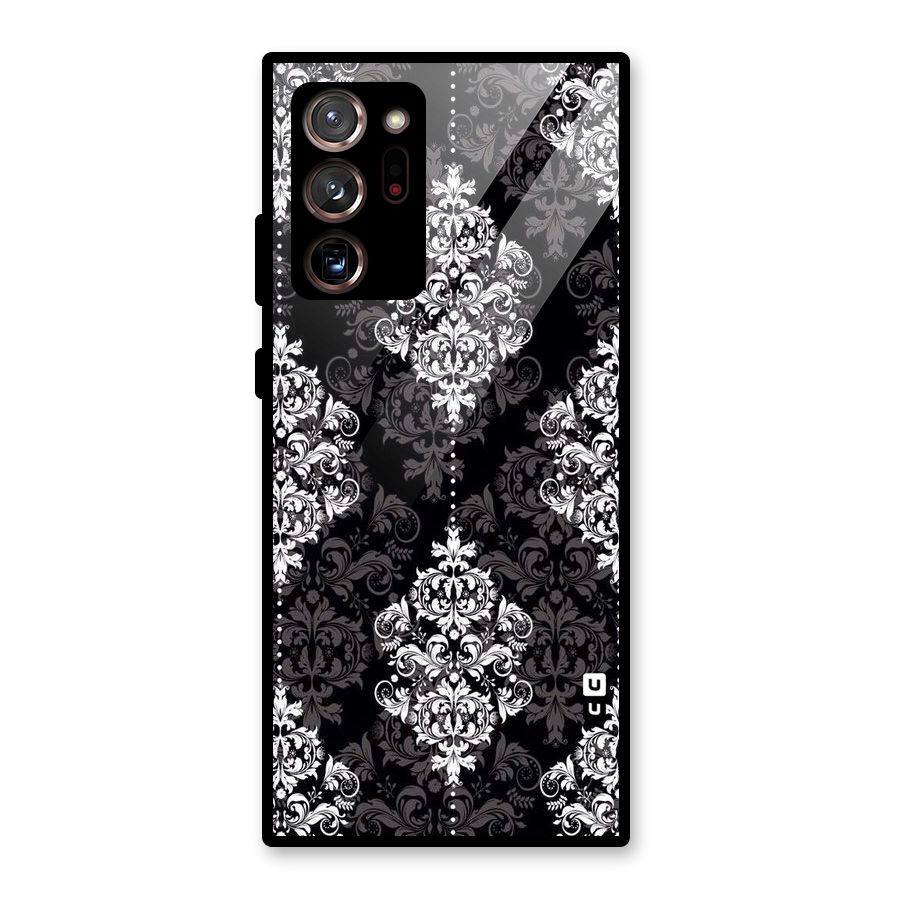 Beautiful Grey Pattern Glass Back Case for Galaxy Note 20 Ultra
