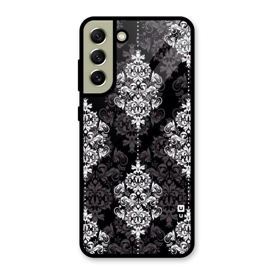 Beautiful Grey Pattern Glass Back Case for Galaxy S21 FE 5G