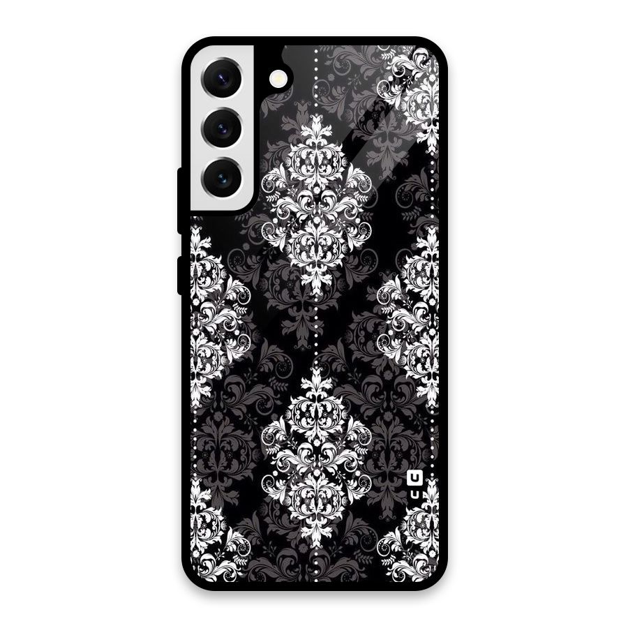 Beautiful Grey Pattern Glass Back Case for Galaxy S22 Plus 5G