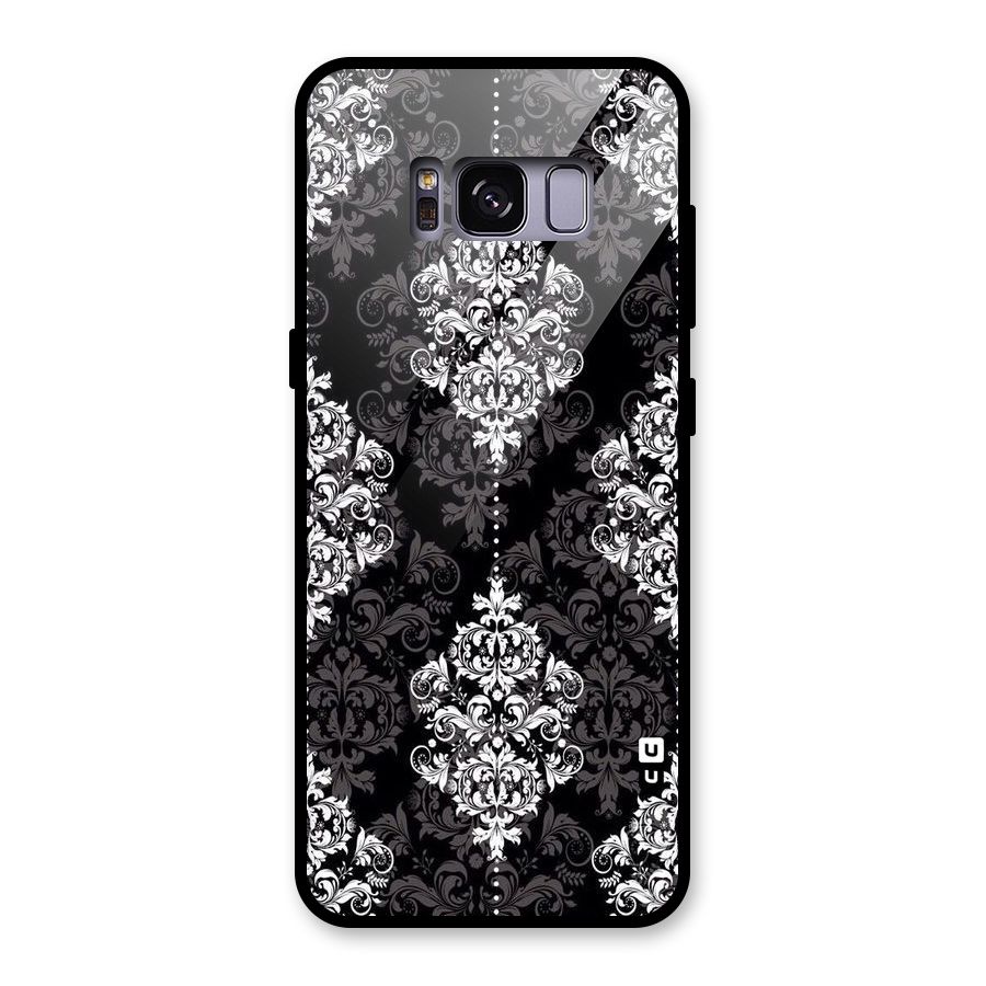 Beautiful Grey Pattern Glass Back Case for Galaxy S8