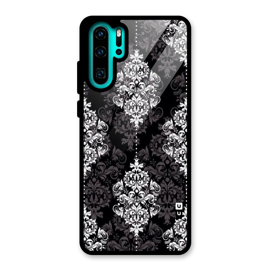 Beautiful Grey Pattern Glass Back Case for Huawei P30 Pro