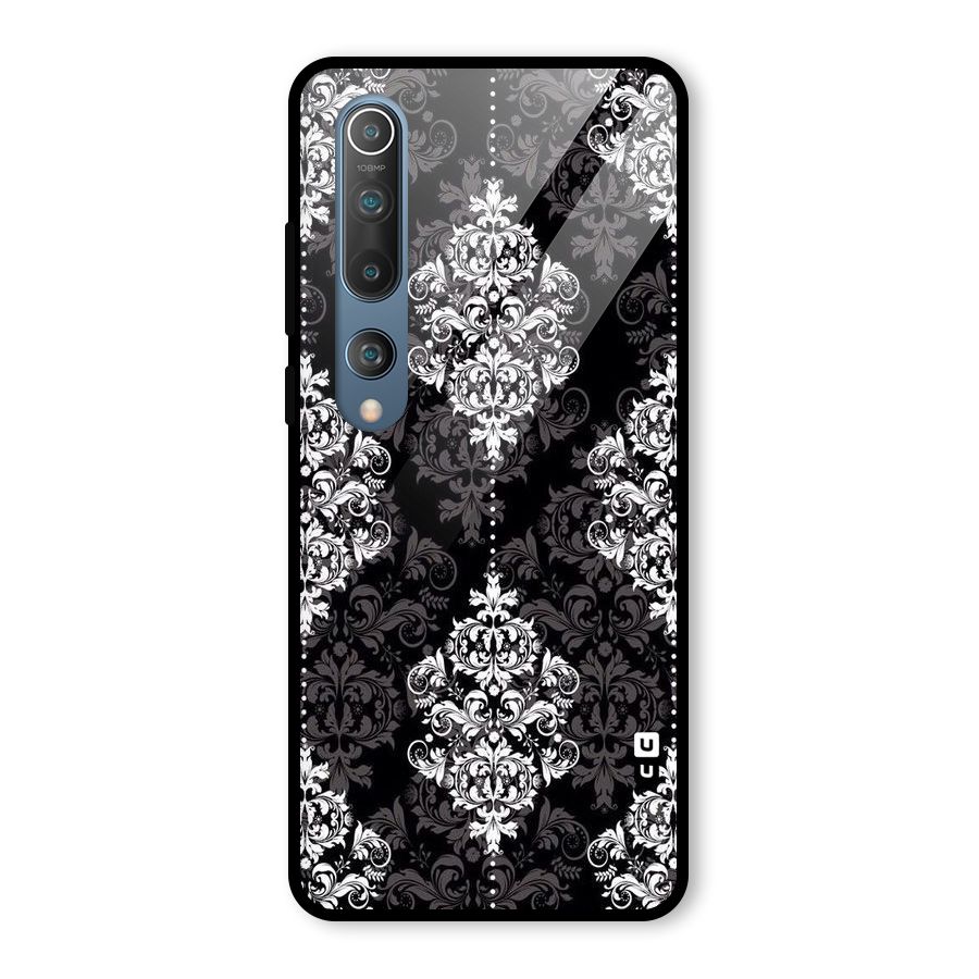 Beautiful Grey Pattern Glass Back Case for Mi 10