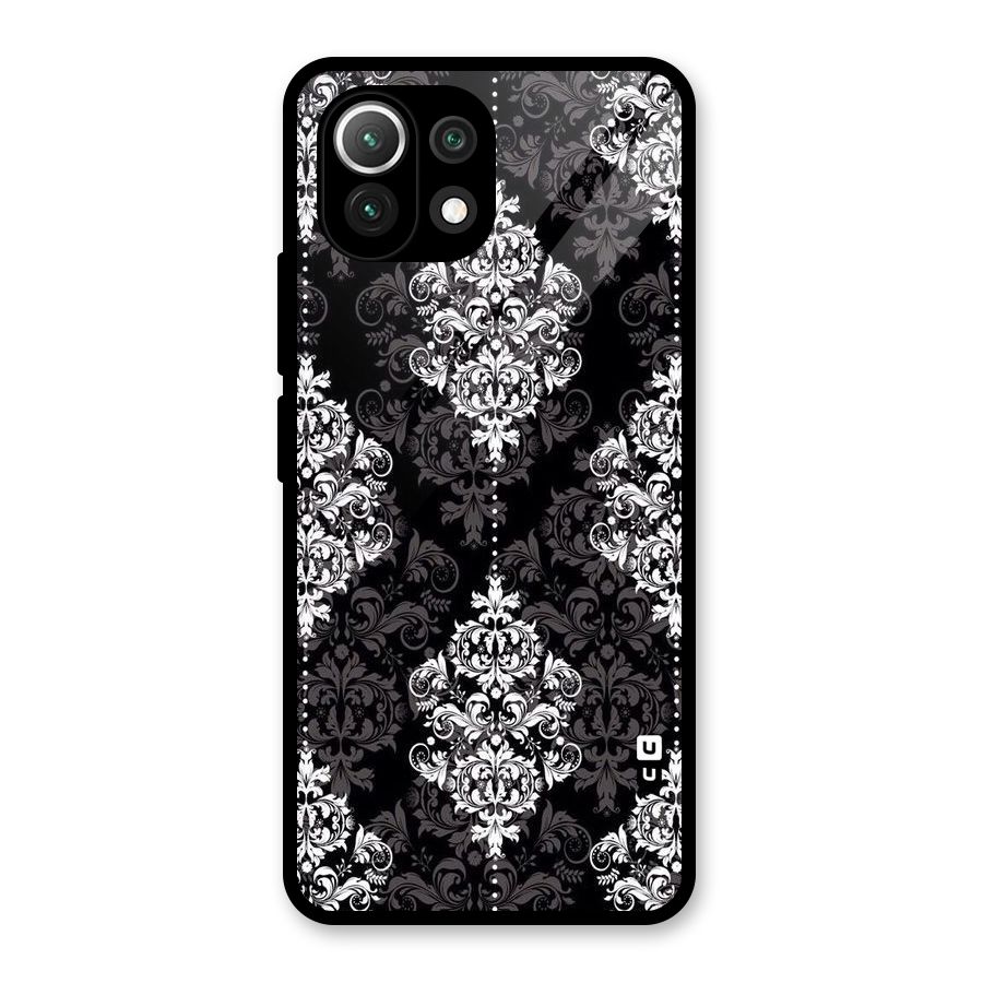 Beautiful Grey Pattern Glass Back Case for Mi 11 Lite NE 5G