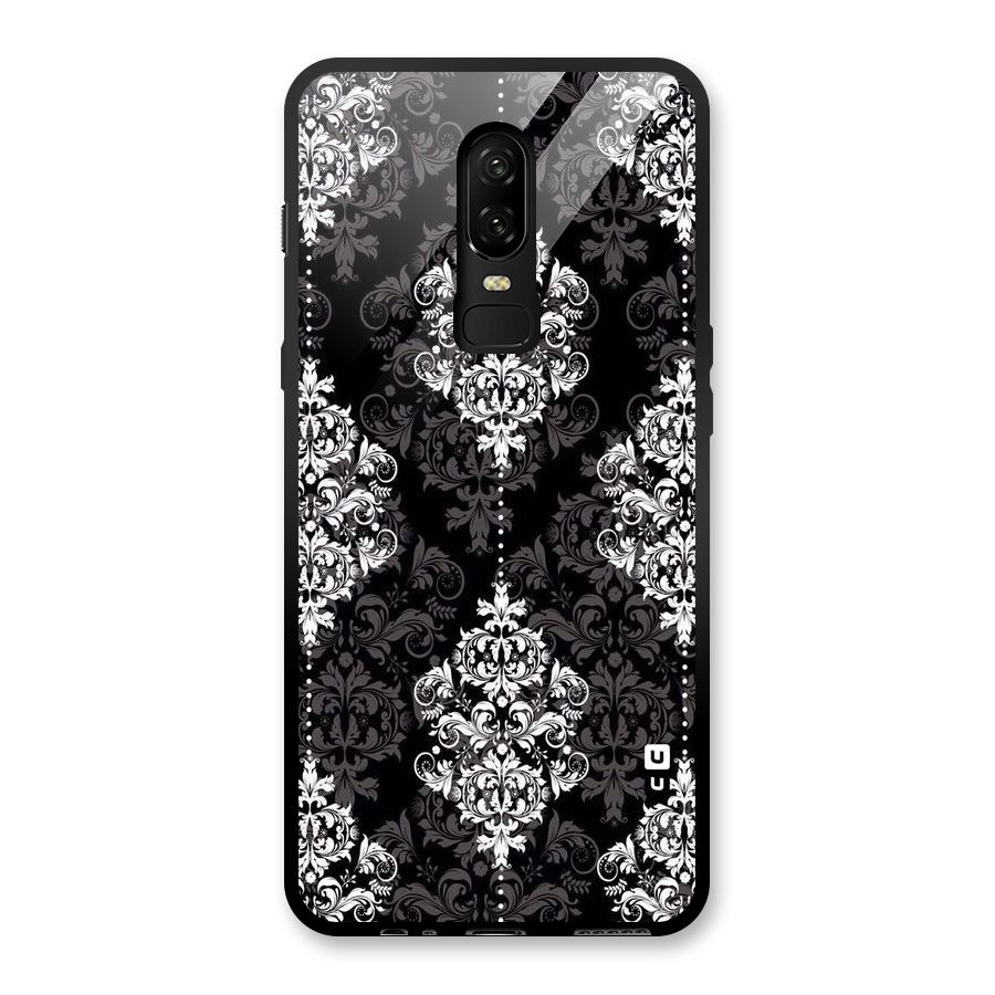 Beautiful Grey Pattern Glass Back Case for OnePlus 6