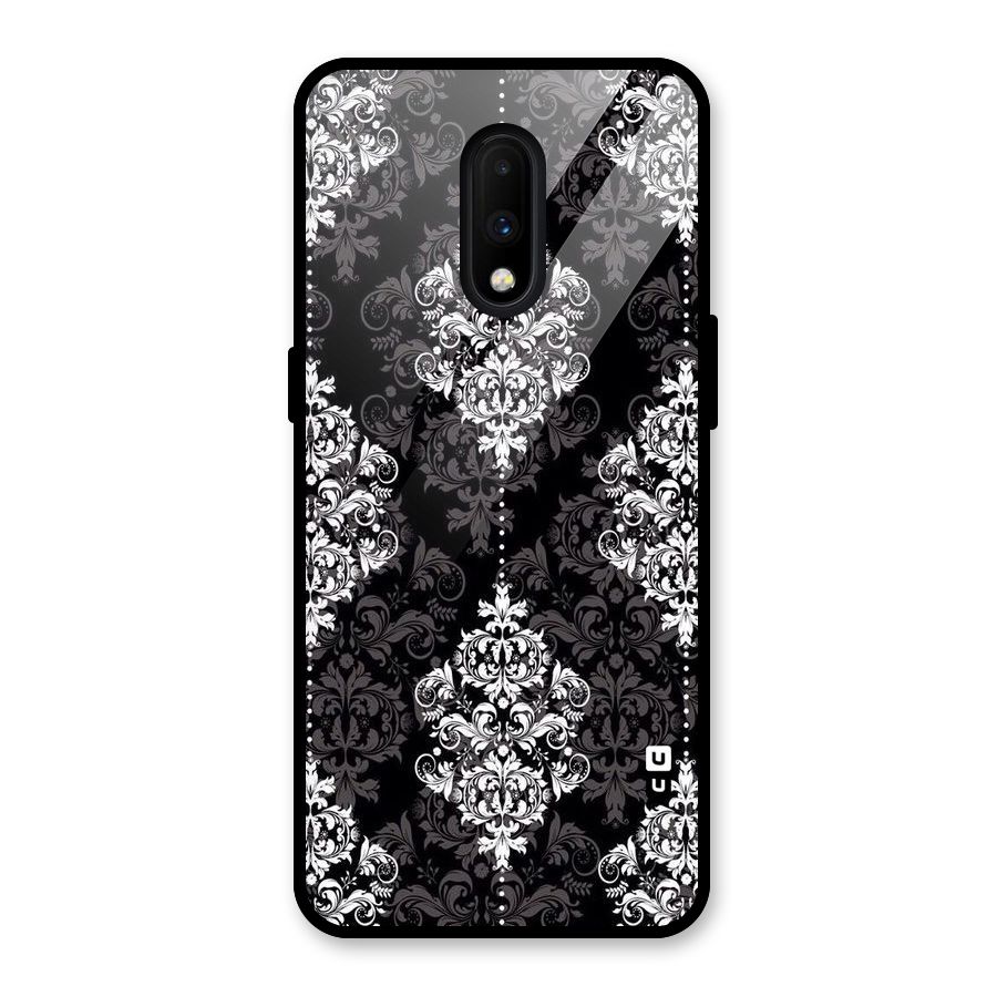 Beautiful Grey Pattern Glass Back Case for OnePlus 7