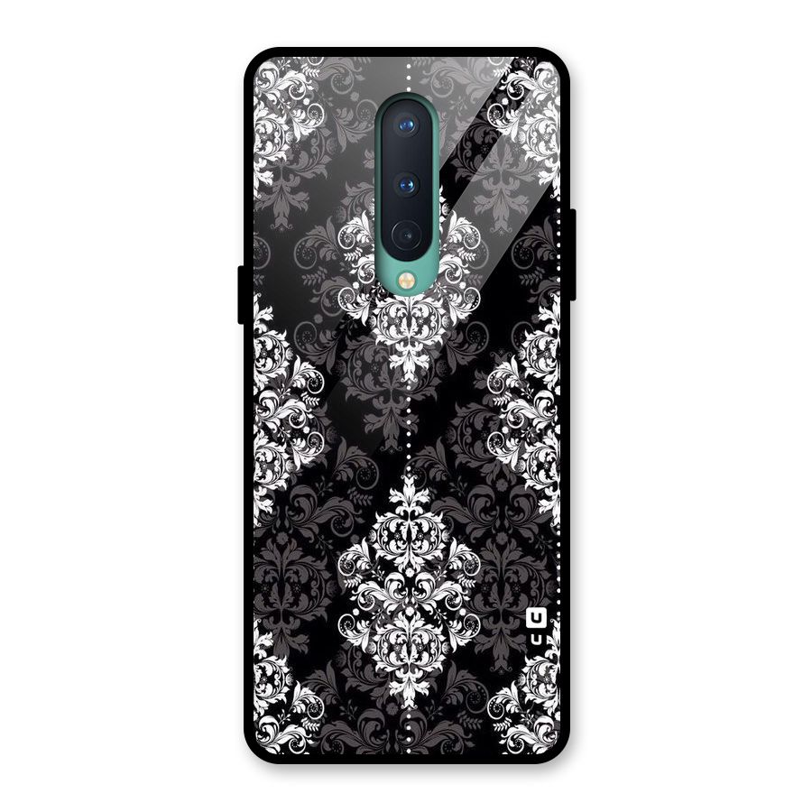 Beautiful Grey Pattern Glass Back Case for OnePlus 8