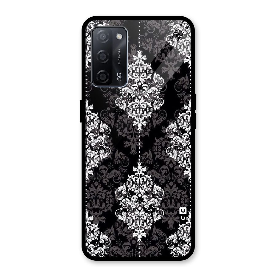 Beautiful Grey Pattern Glass Back Case for Oppo A53s 5G