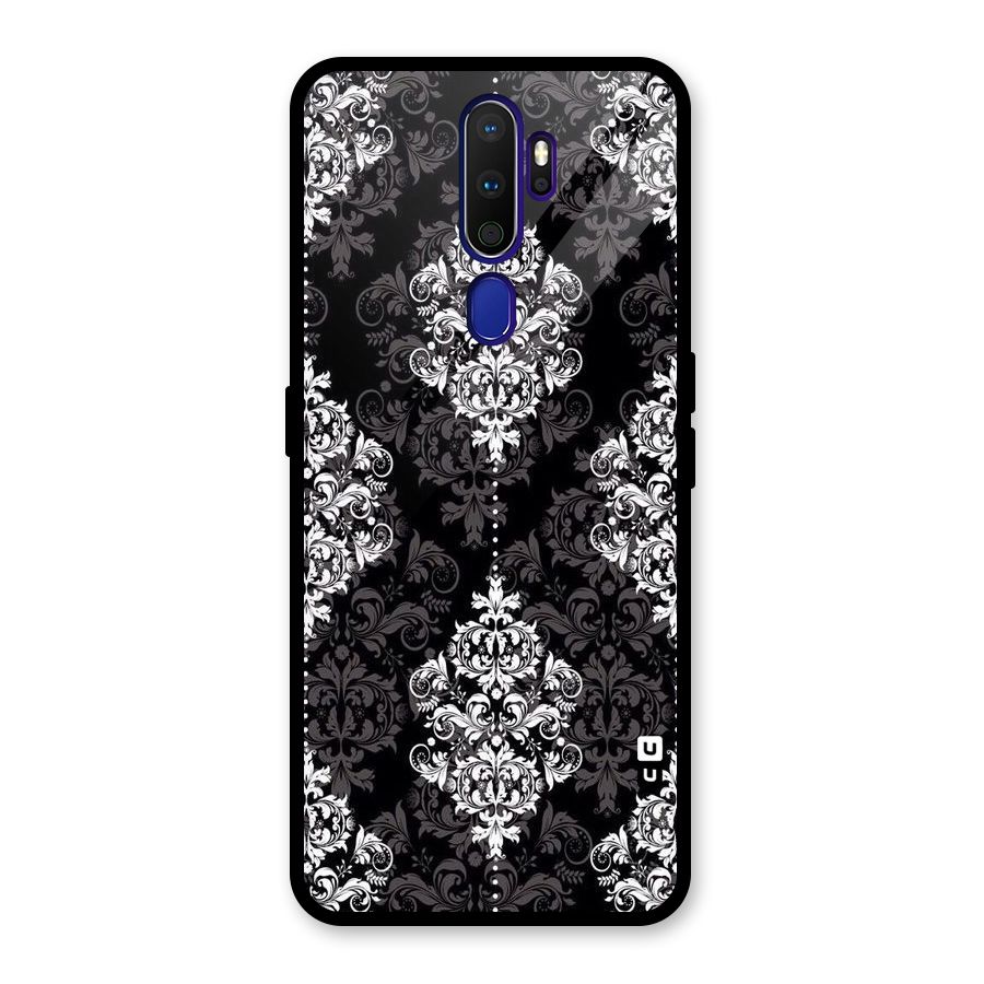 Beautiful Grey Pattern Glass Back Case for Oppo A9 (2020)