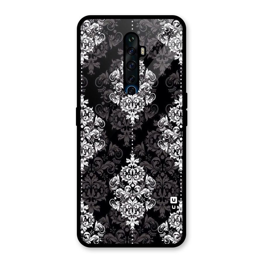 Beautiful Grey Pattern Glass Back Case for Oppo Reno2 Z