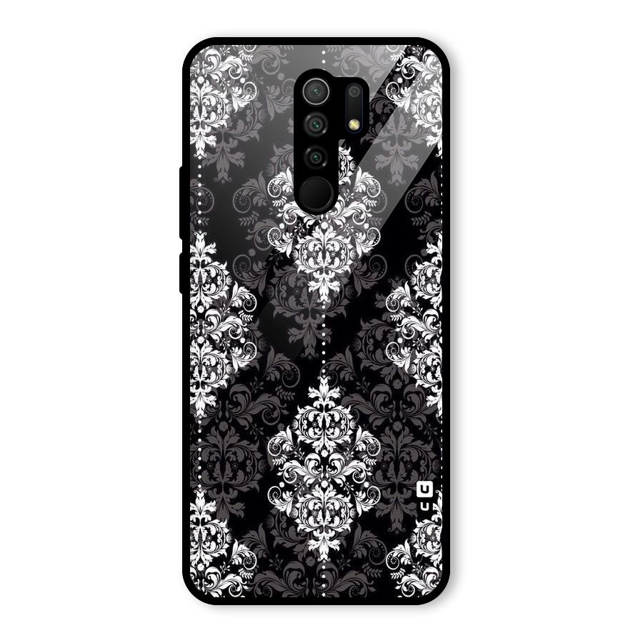 Beautiful Grey Pattern Glass Back Case for Poco M2