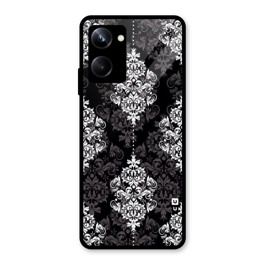 Beautiful Grey Pattern Glass Back Case for Realme 10 Pro