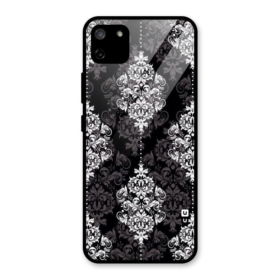 Beautiful Grey Pattern Glass Back Case for Realme C11
