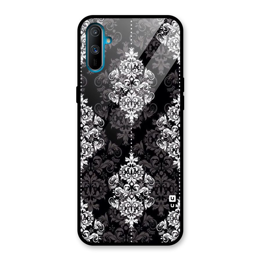 Beautiful Grey Pattern Glass Back Case for Realme C3