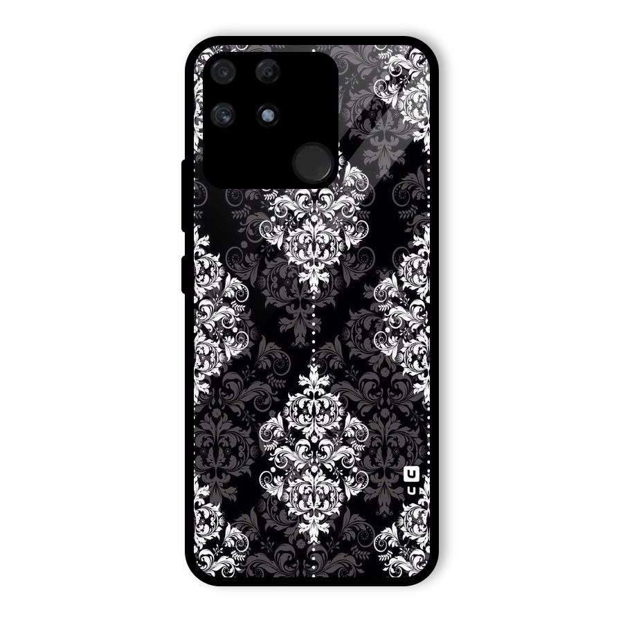 Beautiful Grey Pattern Glass Back Case for Realme Narzo 50A