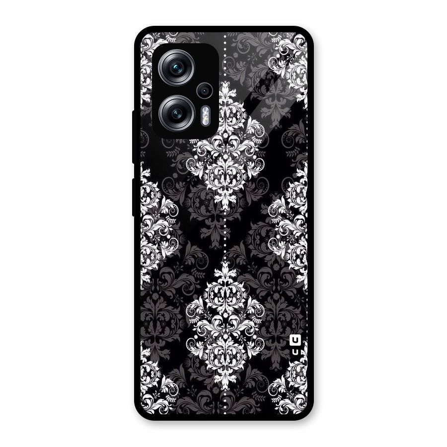 Beautiful Grey Pattern Glass Back Case for Redmi K50i