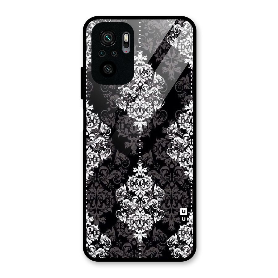 Beautiful Grey Pattern Glass Back Case for Redmi Note 10S