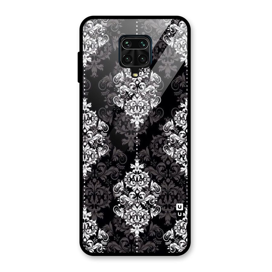 Beautiful Grey Pattern Glass Back Case for Redmi Note 10 Lite