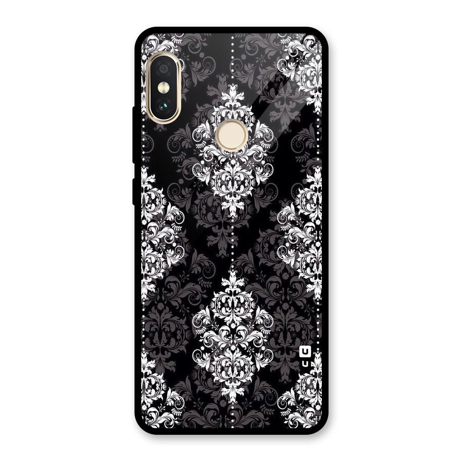 Beautiful Grey Pattern Glass Back Case for Redmi Note 5 Pro