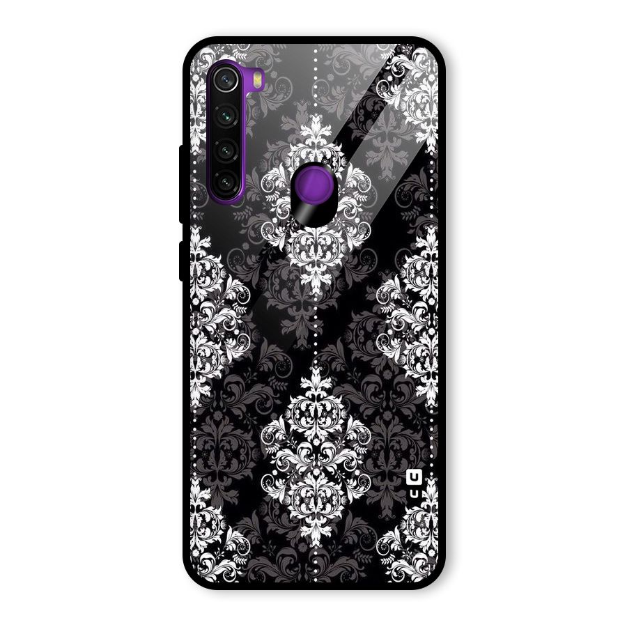 Beautiful Grey Pattern Glass Back Case for Redmi Note 8