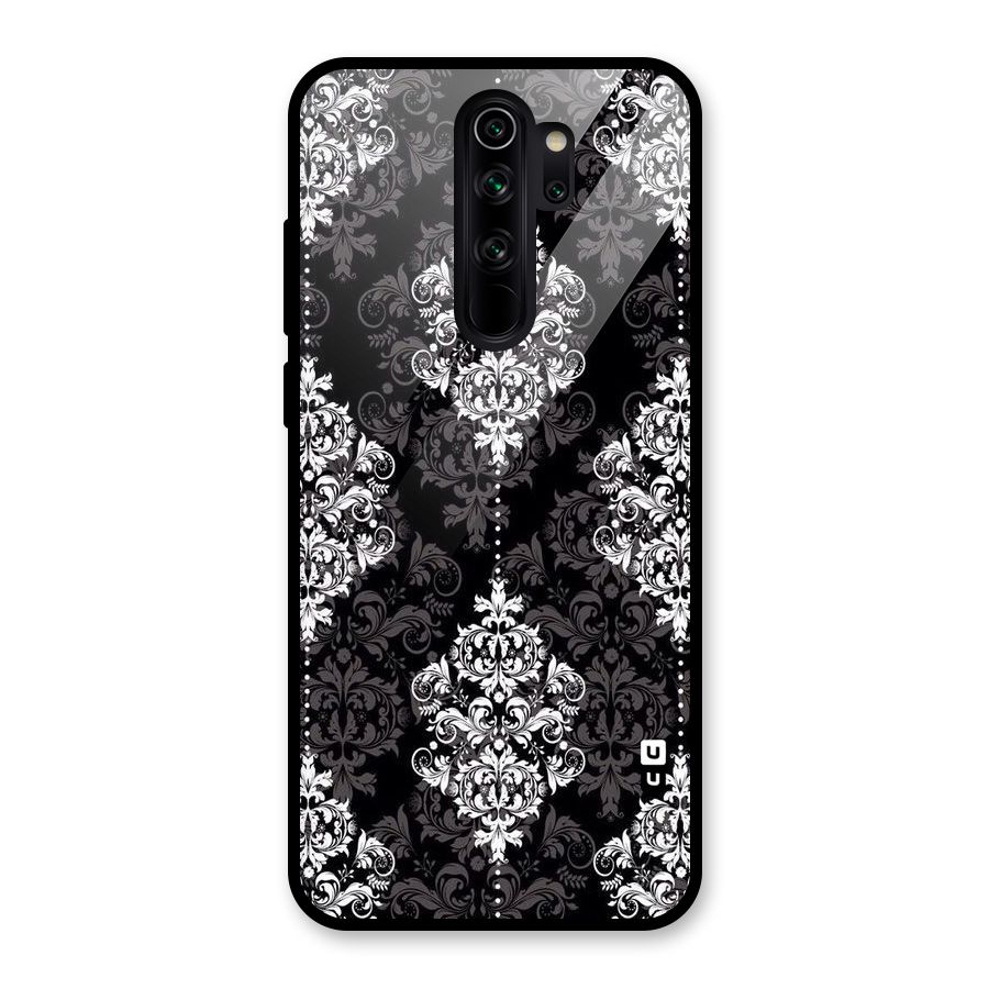 Beautiful Grey Pattern Glass Back Case for Redmi Note 8 Pro