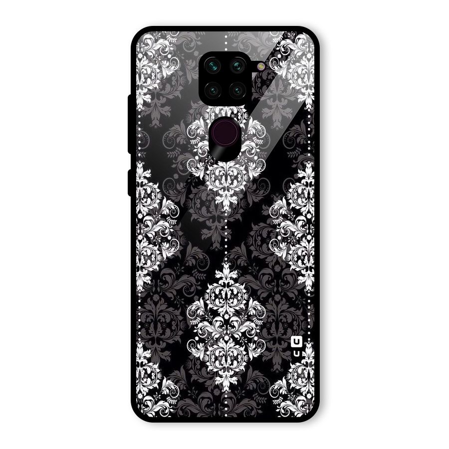 Beautiful Grey Pattern Glass Back Case for Redmi Note 9