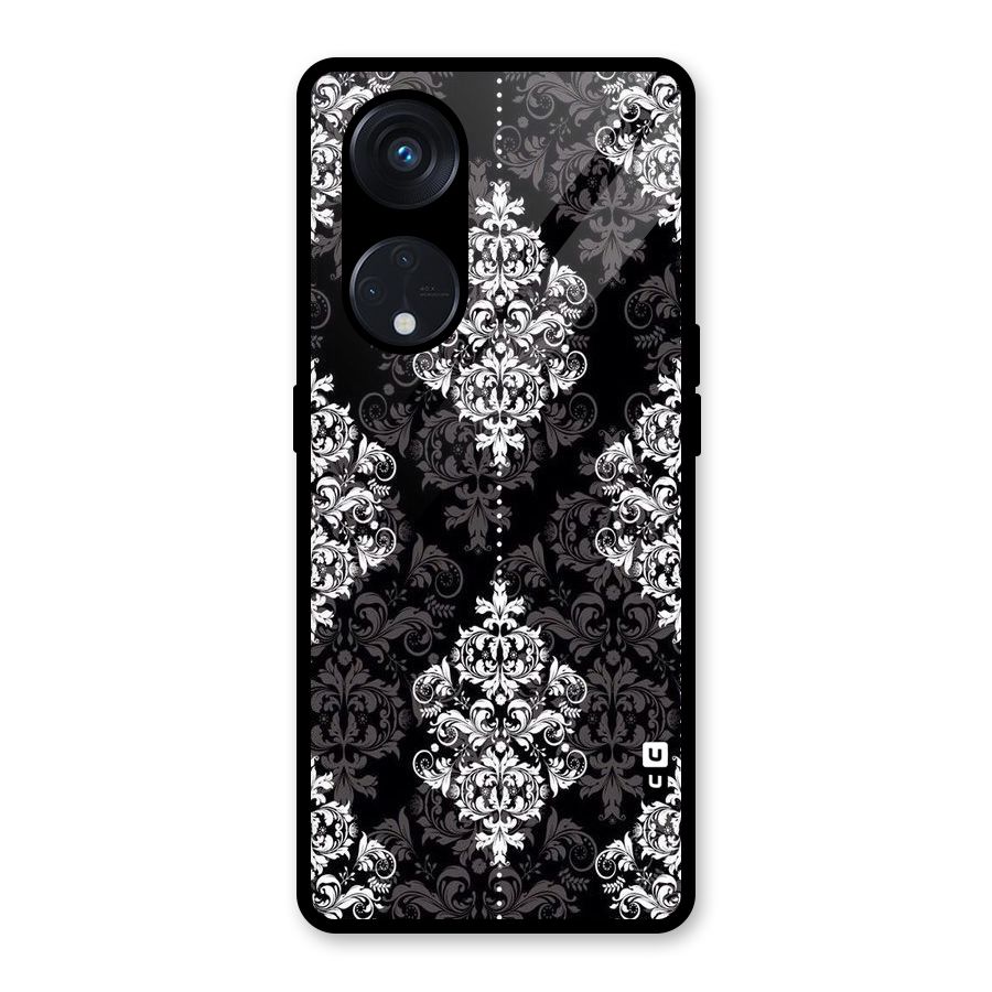 Beautiful Grey Pattern Glass Back Case for Reno8 T 5G