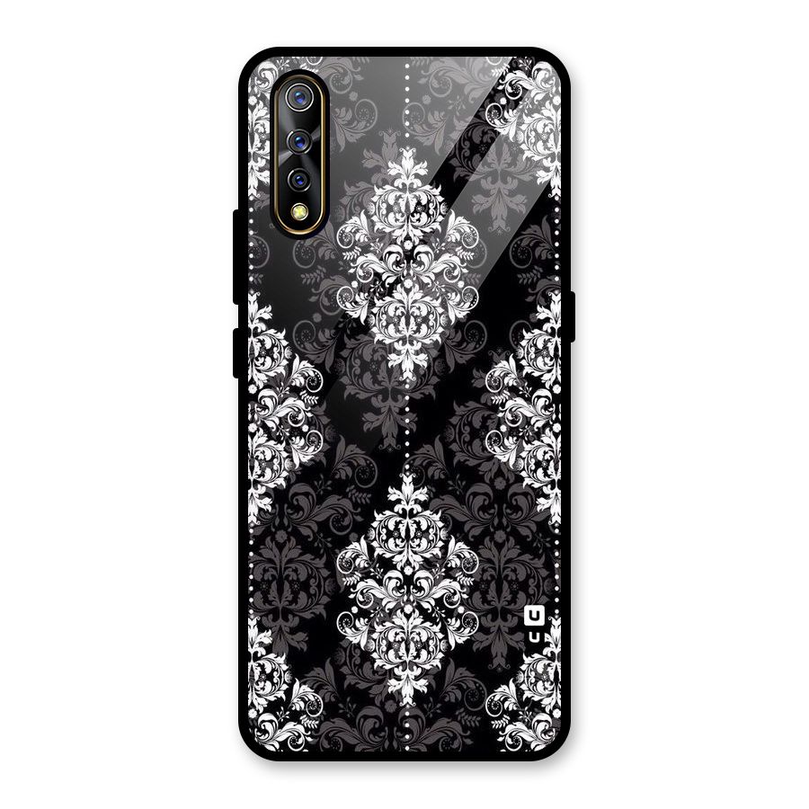 Beautiful Grey Pattern Glass Back Case for Vivo S1