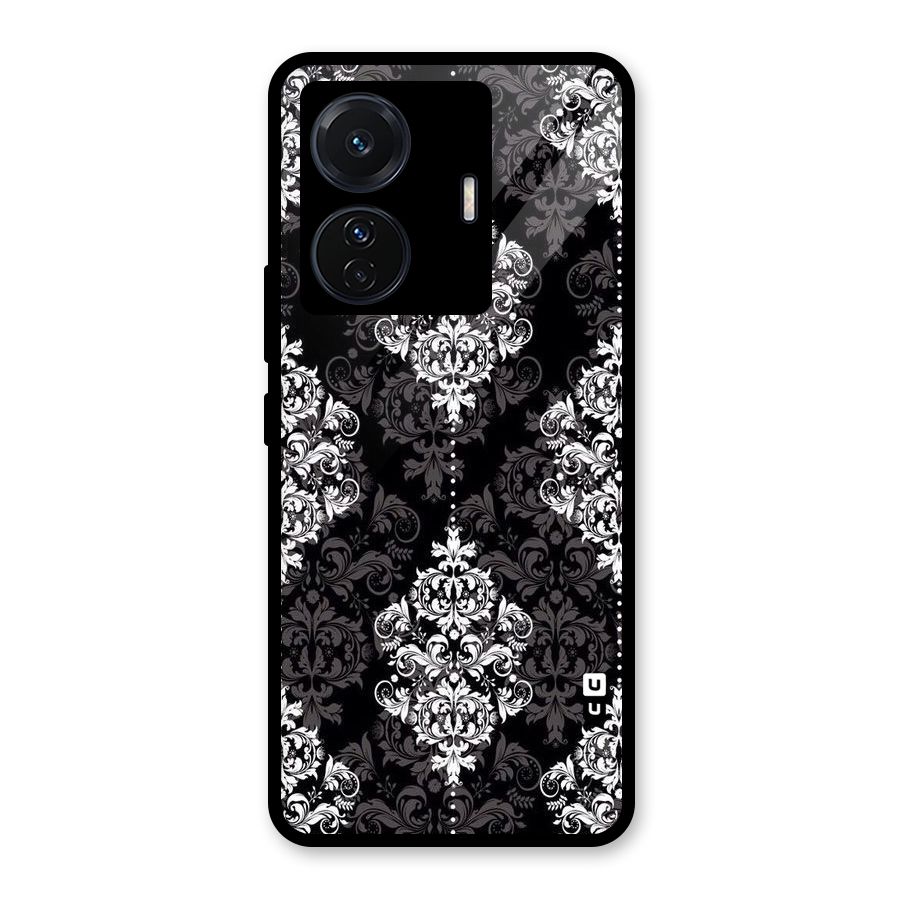 Beautiful Grey Pattern Glass Back Case for Vivo T1 Pro