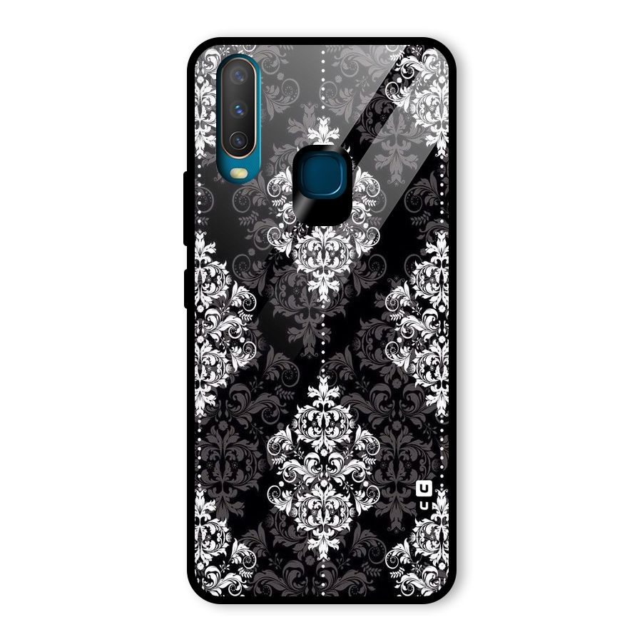 Beautiful Grey Pattern Glass Back Case for Vivo U10