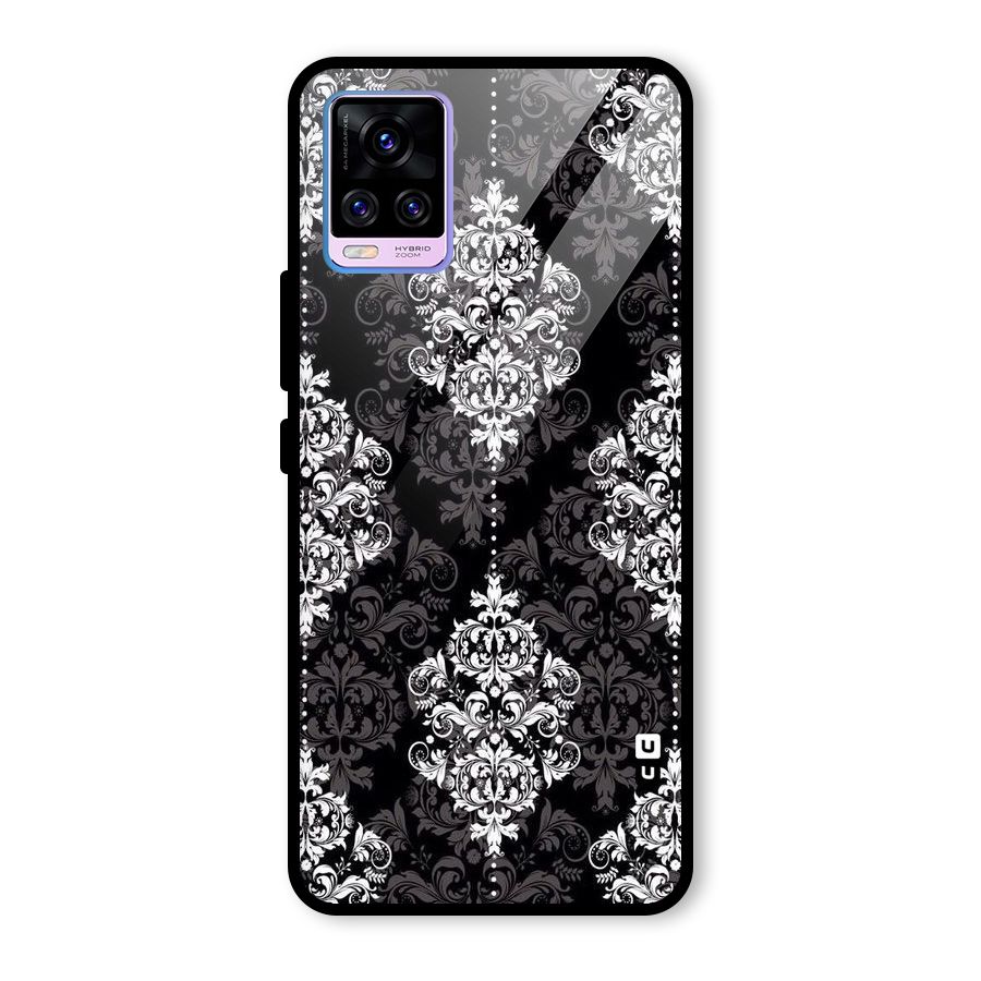 Beautiful Grey Pattern Glass Back Case for Vivo V20 Pro