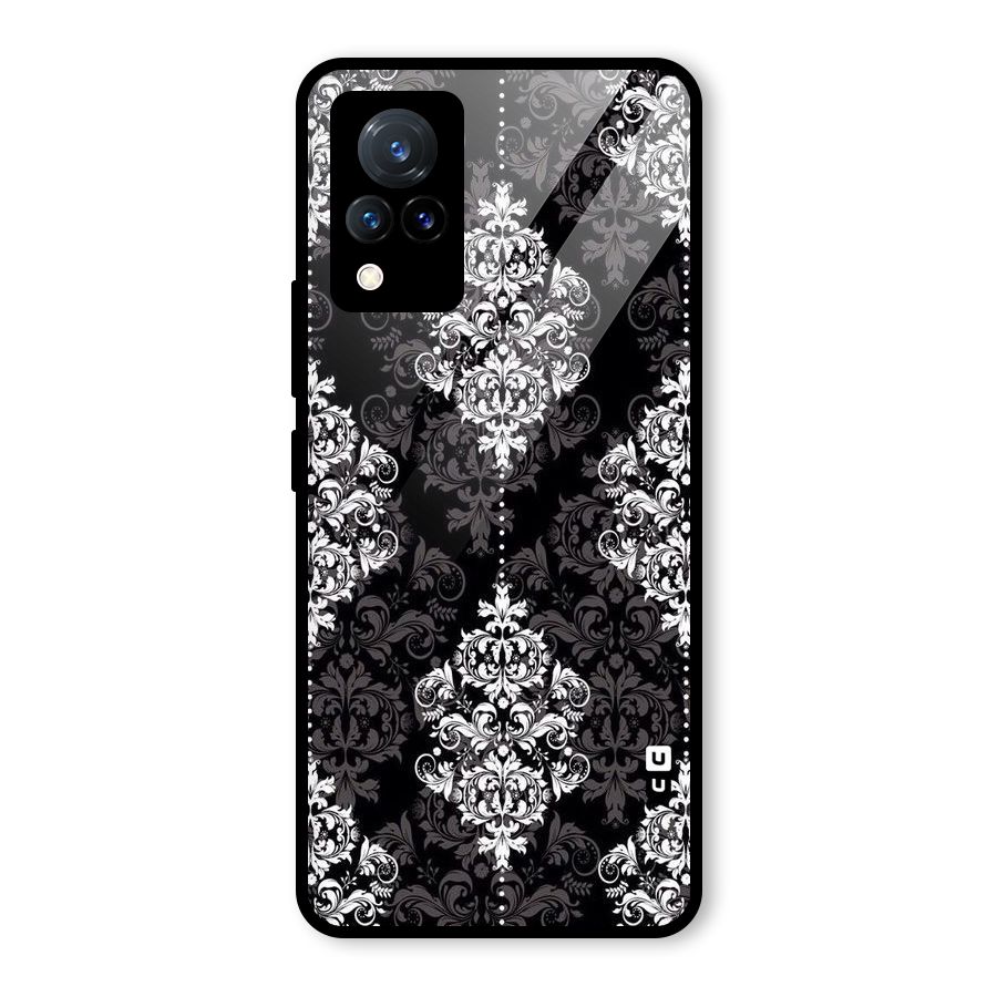 Beautiful Grey Pattern Glass Back Case for Vivo V21 5G