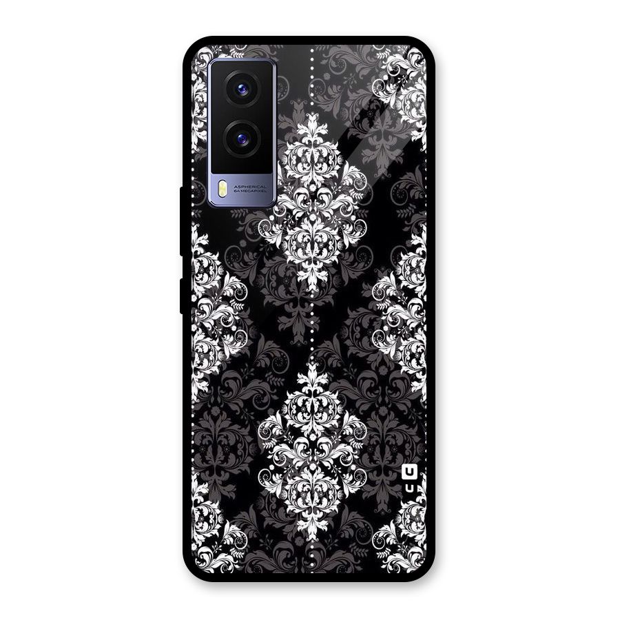 Beautiful Grey Pattern Glass Back Case for Vivo V21e 5G