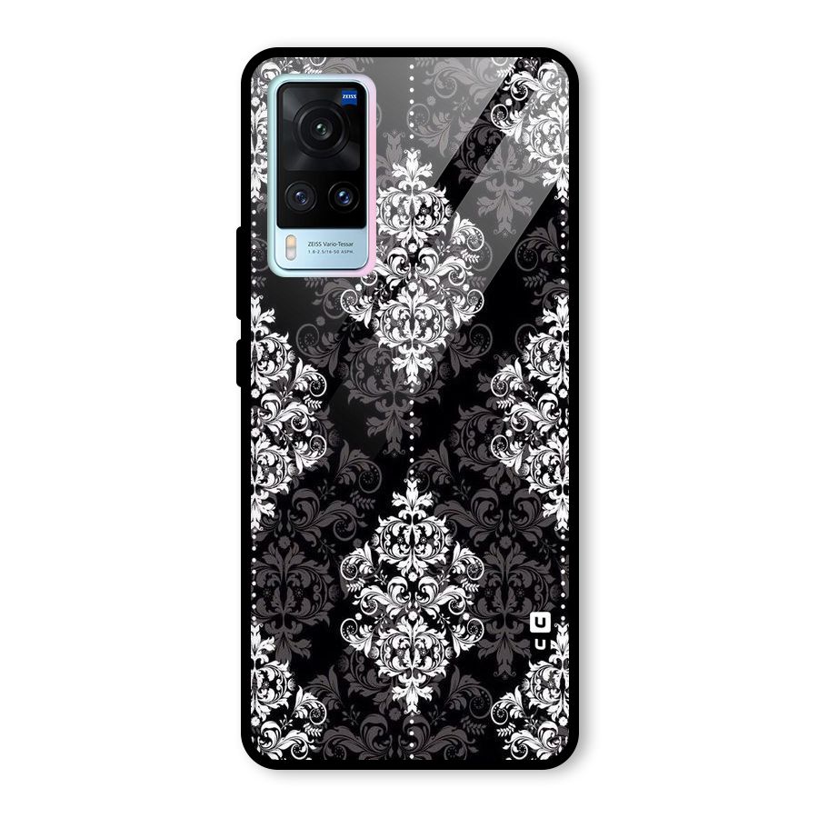 Beautiful Grey Pattern Glass Back Case for Vivo X60