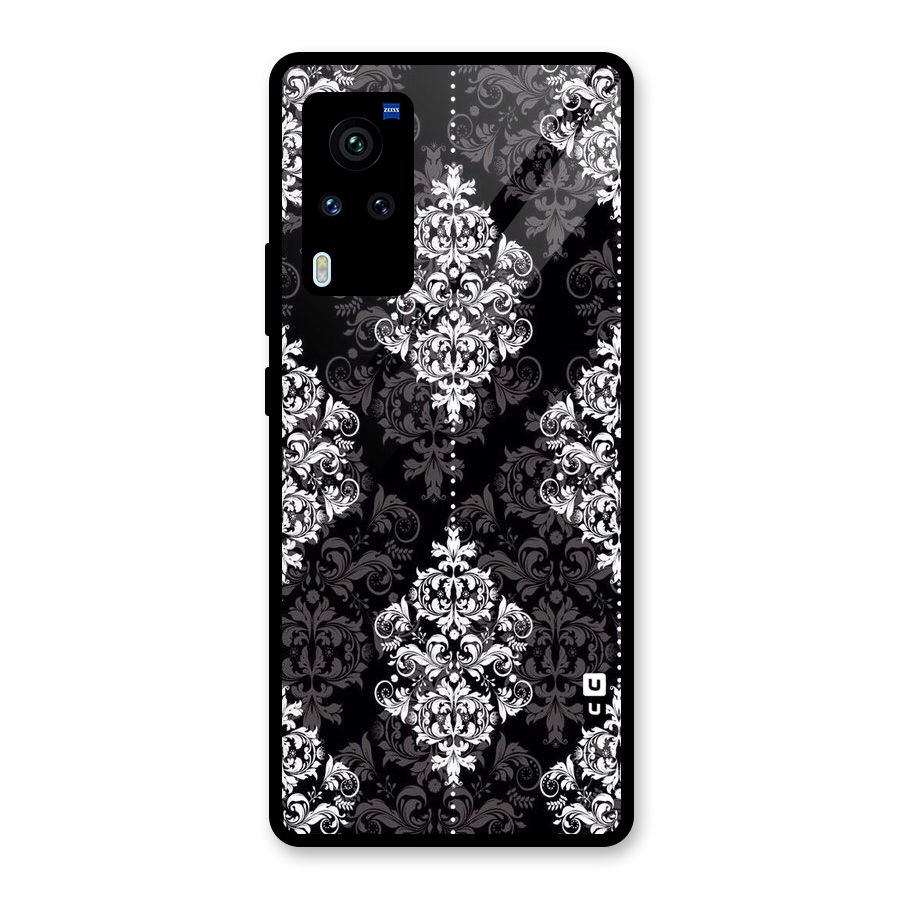 Beautiful Grey Pattern Glass Back Case for Vivo X60 Pro