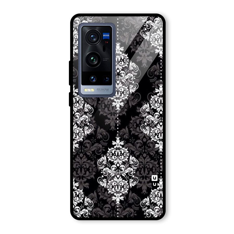 Beautiful Grey Pattern Glass Back Case for Vivo X60 Pro Plus