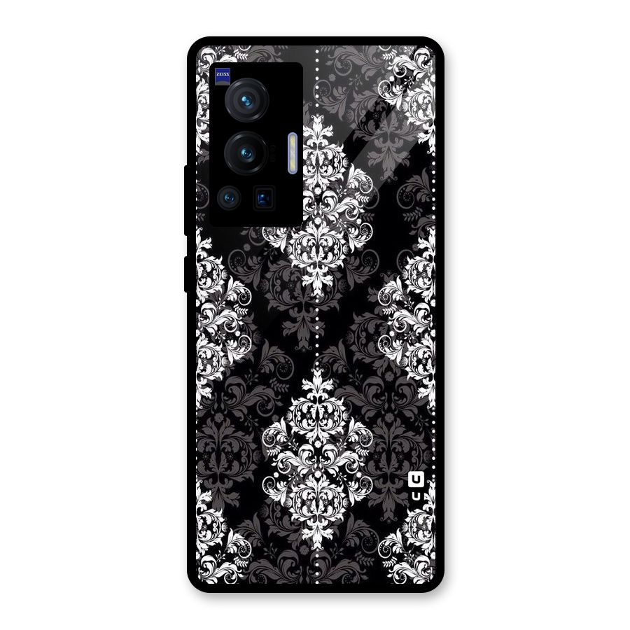 Beautiful Grey Pattern Glass Back Case for Vivo X70 Pro