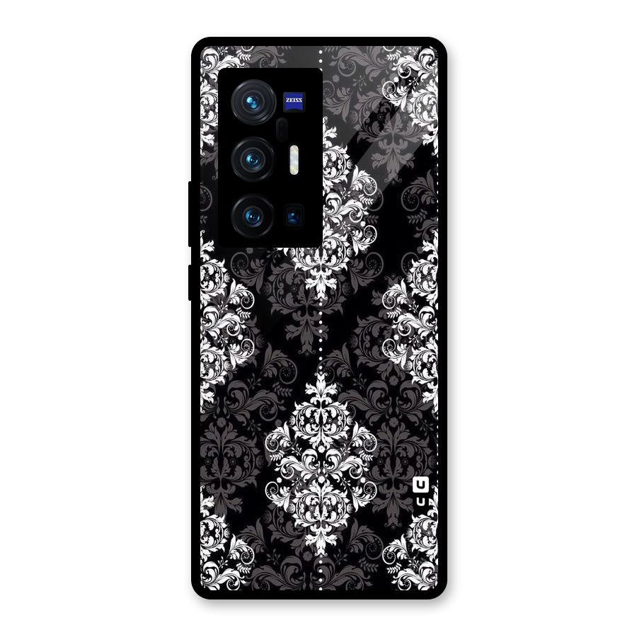 Beautiful Grey Pattern Glass Back Case for Vivo X70 Pro Plus