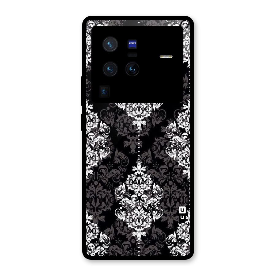 Beautiful Grey Pattern Glass Back Case for Vivo X80 Pro